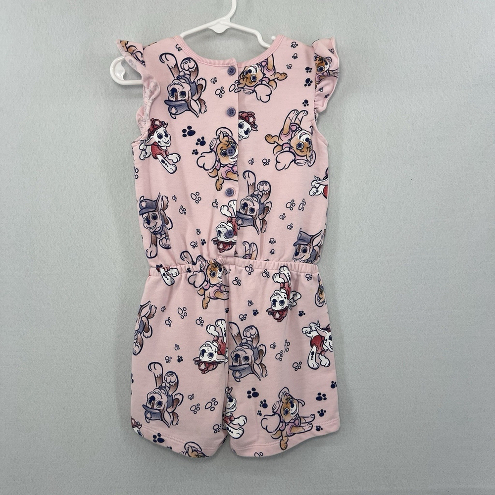 Nickelodeon Paw Patrol Sleeveless Romper Toddler Girls' Size 4T Pink Costal - Picture 6 of 10
